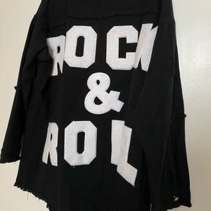 Rock and Roll black jean jacket